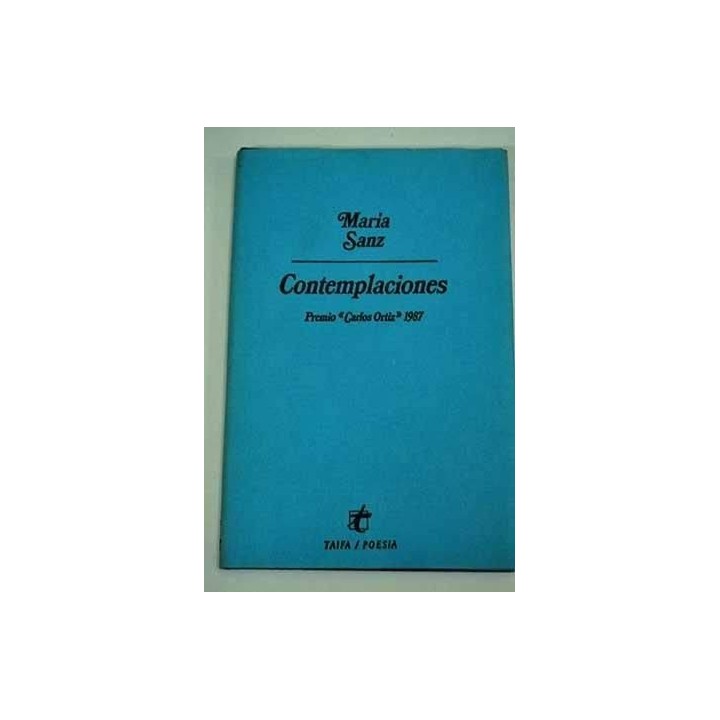 Contemplaciones (Dedicatoria y firma autógrafa de autor a poeta con obras publicadas) PRIEMRA EDICION